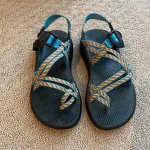 Chaco Bright Multicolor Straps Sandals, W8